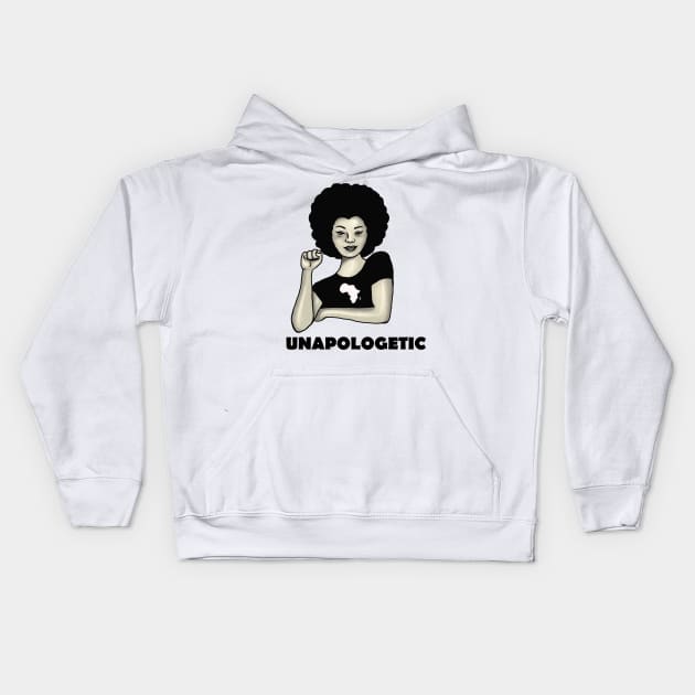 Unapologetic Africa Kids Hoodie by johnnie2749